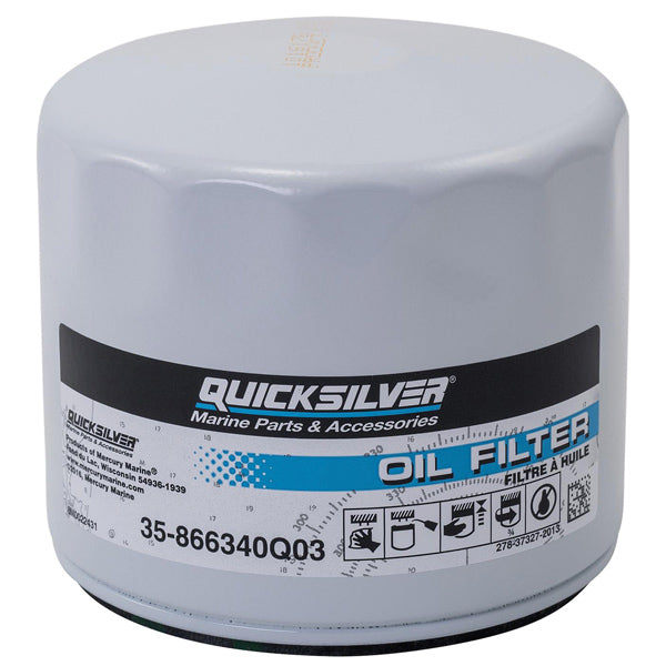 Quicksilver 866340Q03 oliefilter, MerCruiser sterndrev og indenbordsmotorer