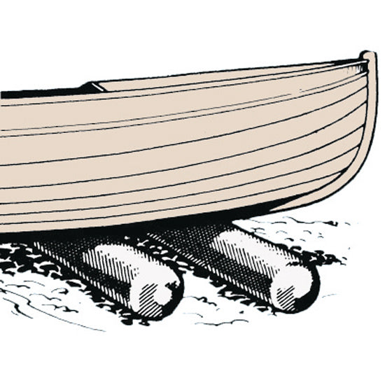 Bådrulle max 600kg l:125cm Ø:30cm kraftig