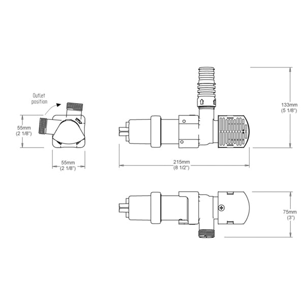 Whale elektrisk lænsepumpe m. niveauvagt