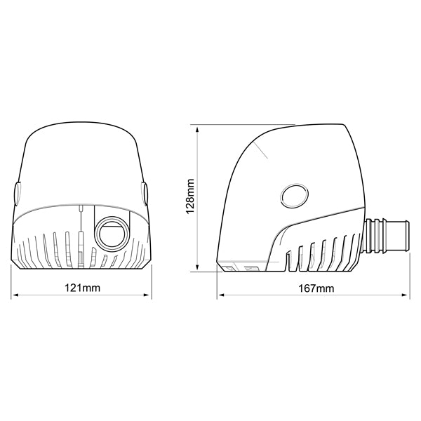 Whale lænsepumpe Orca 1300 auto 12v