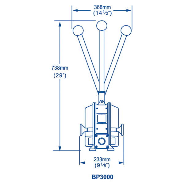Whale gusher 30 dæksmont.