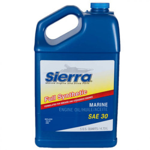 Sierra Full Synthetic Engine Oil SAE 30 - 5 Qt