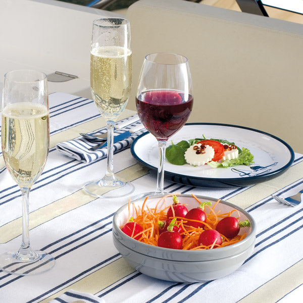 MB Welcome on board dybtallerken Ø18cm 260g 6stk NON SLIP