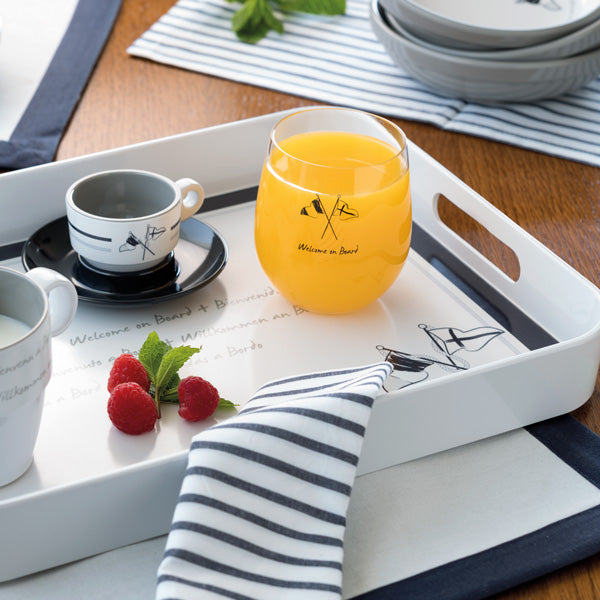 MB Welcome on board Øl glas Ø9cm H13cm 591 ml. 6stk NON SLIP