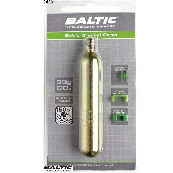 33g CO2 Cylinder m. clips - BALTIC 2433