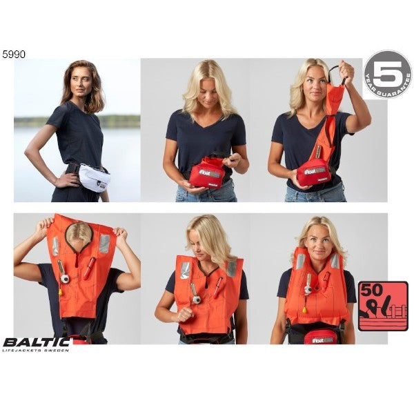 iFloat 50N Softbag manuel SUP vest Sort BALTIC 5990