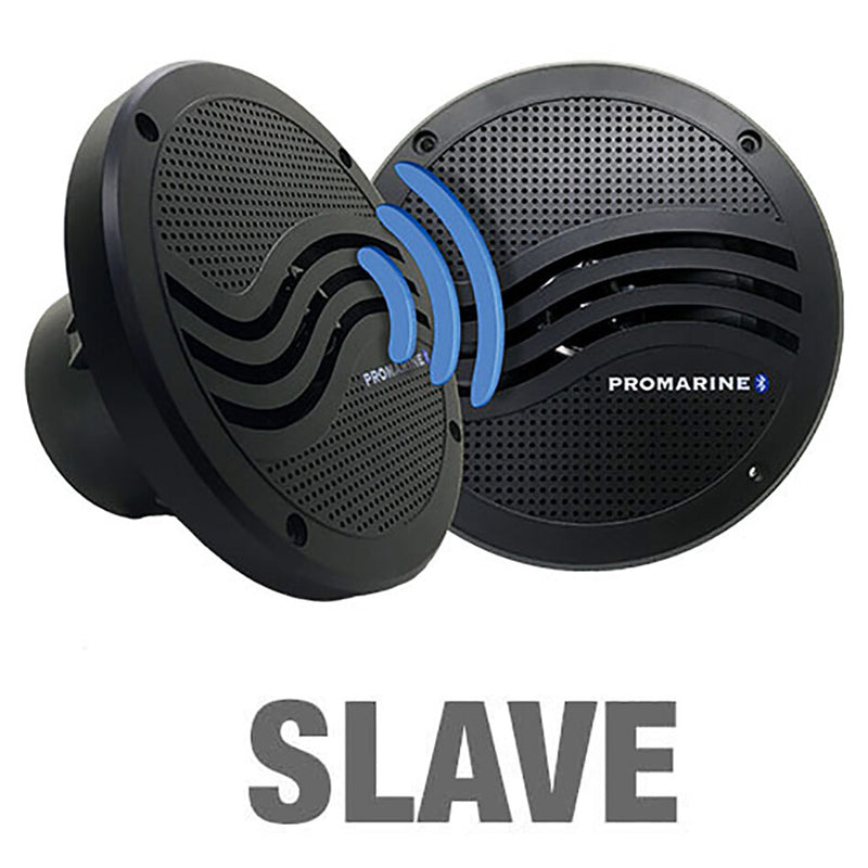 Promarine bluetooth højtaler slave sort sæt 6,5" 150w