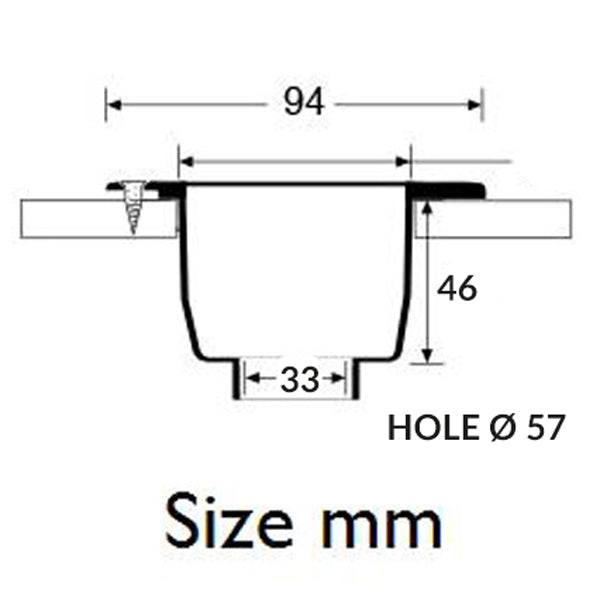 Plastetui hvid til 1091290