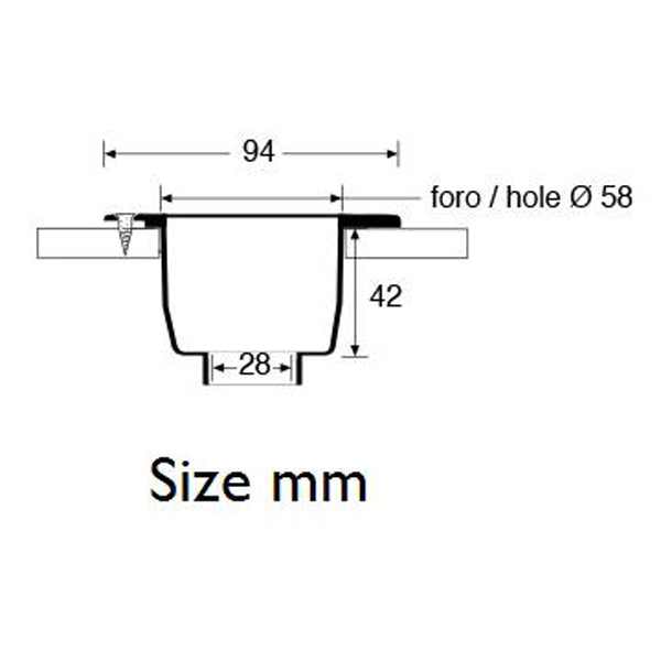 Plastetui hvid til 1091280 & 1091300
