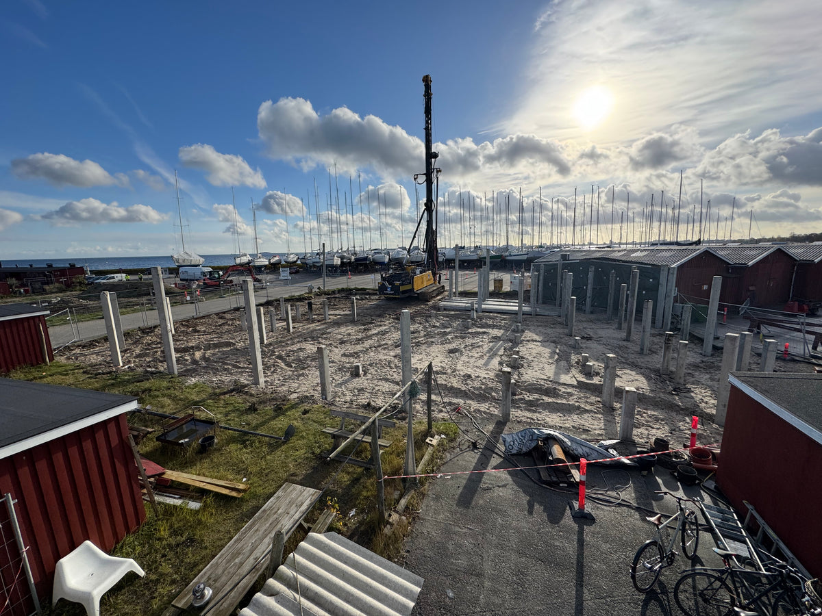Byggepladsen ved Nordbjærg’s på Skovshoved Havn