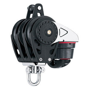 Harken Carbo Ratchamatic Blok 75 mm tripel/svirvel