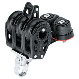 Harken Carbo Blok 29 mm tripel, hunsvot, Carbo-Cam