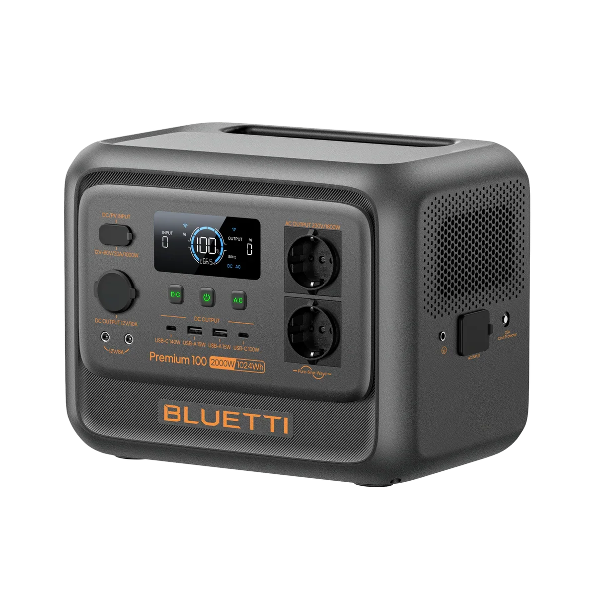 BLUETTI Premium 100 V2 Portable Power Station | 2.000W 1.024Wh