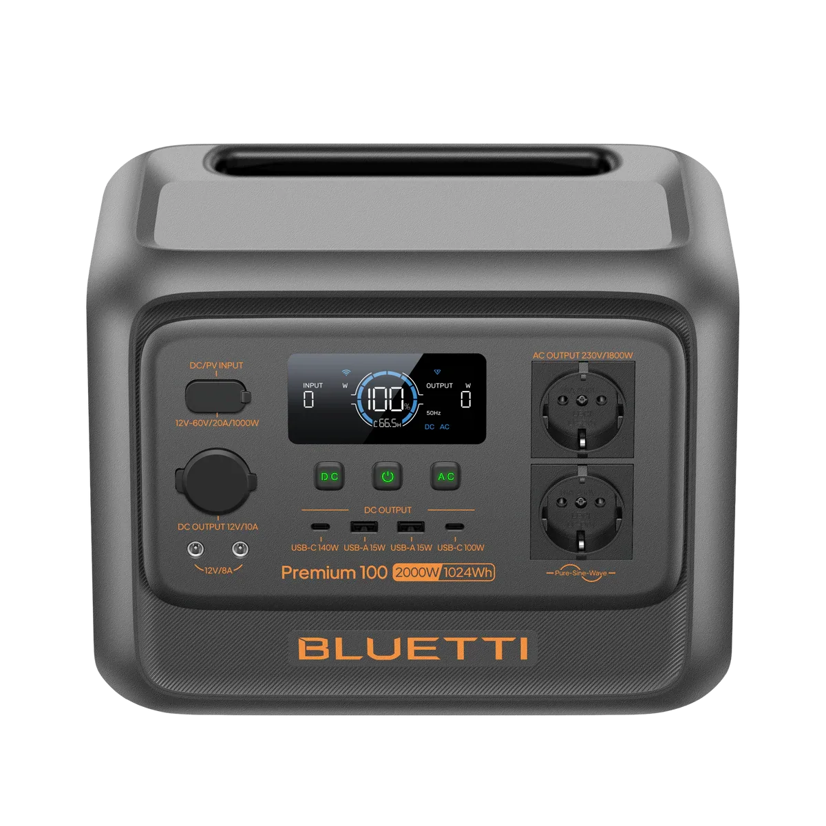 BLUETTI Premium 100 V2 Portable Power Station | 2.000W 1.024Wh
