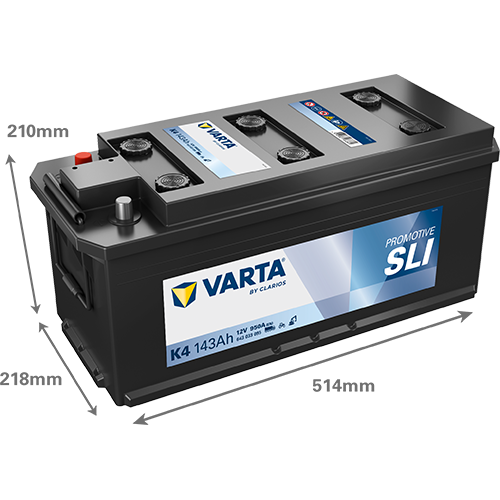 VARTA ProMotive SLI batteri 12V 143Ah K4