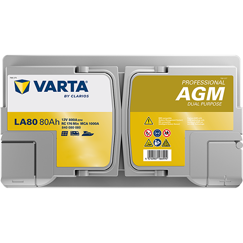 VARTA Professional Dual Purpose AGM batteri 12V 80Ah LA80