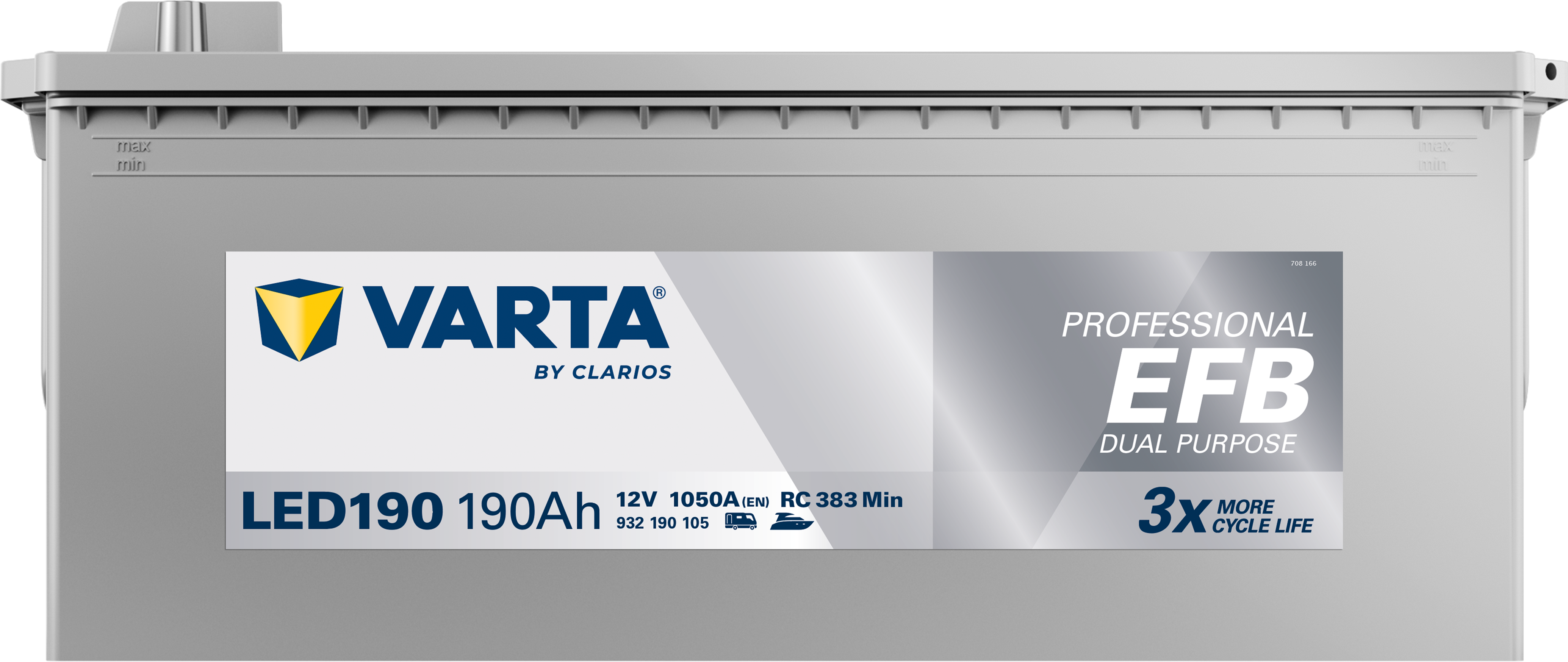 VARTA Professional Dual Purpose EFB batteri 12V 190Ah LED190