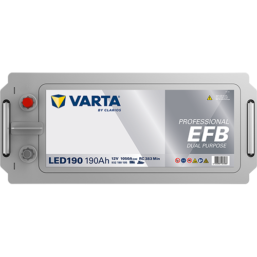 VARTA Professional Dual Purpose EFB batteri 12V 190Ah LED190