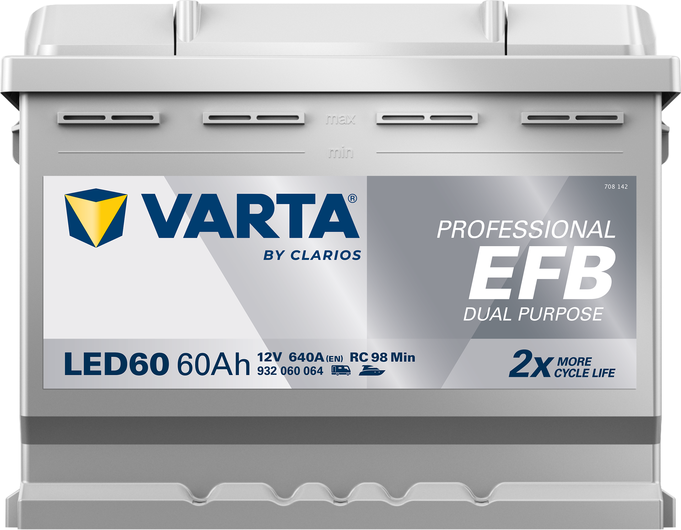 VARTA Professional Dual Purpose EFB batteri 12V 60Ah LED60