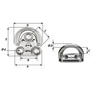 Wichard Pad eye 6 mm