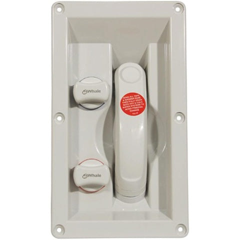 Whale RT2648 Swim 'N' Rinse Transom Bruse Mixer (uden låg) Hvid