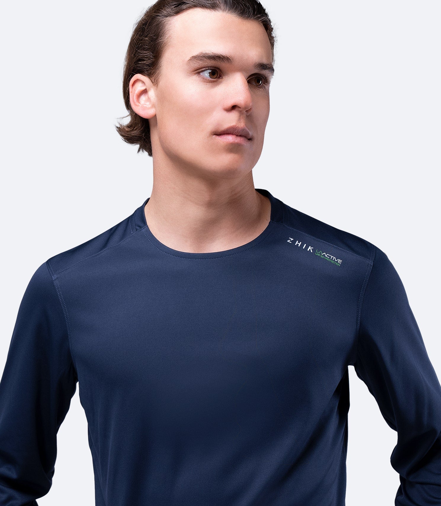 Mens UVActive Long Sleeve Top - Navy