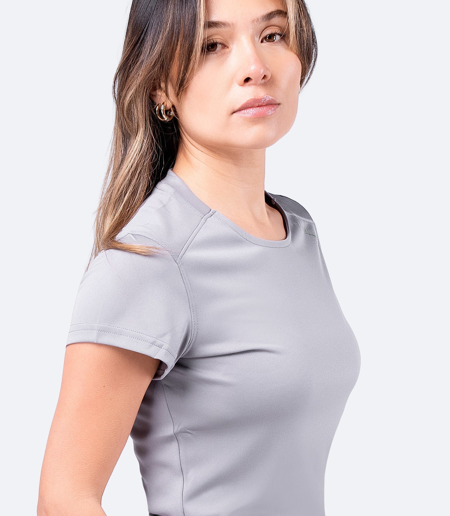 Womens UVActive Short Sleeve Top - Grey