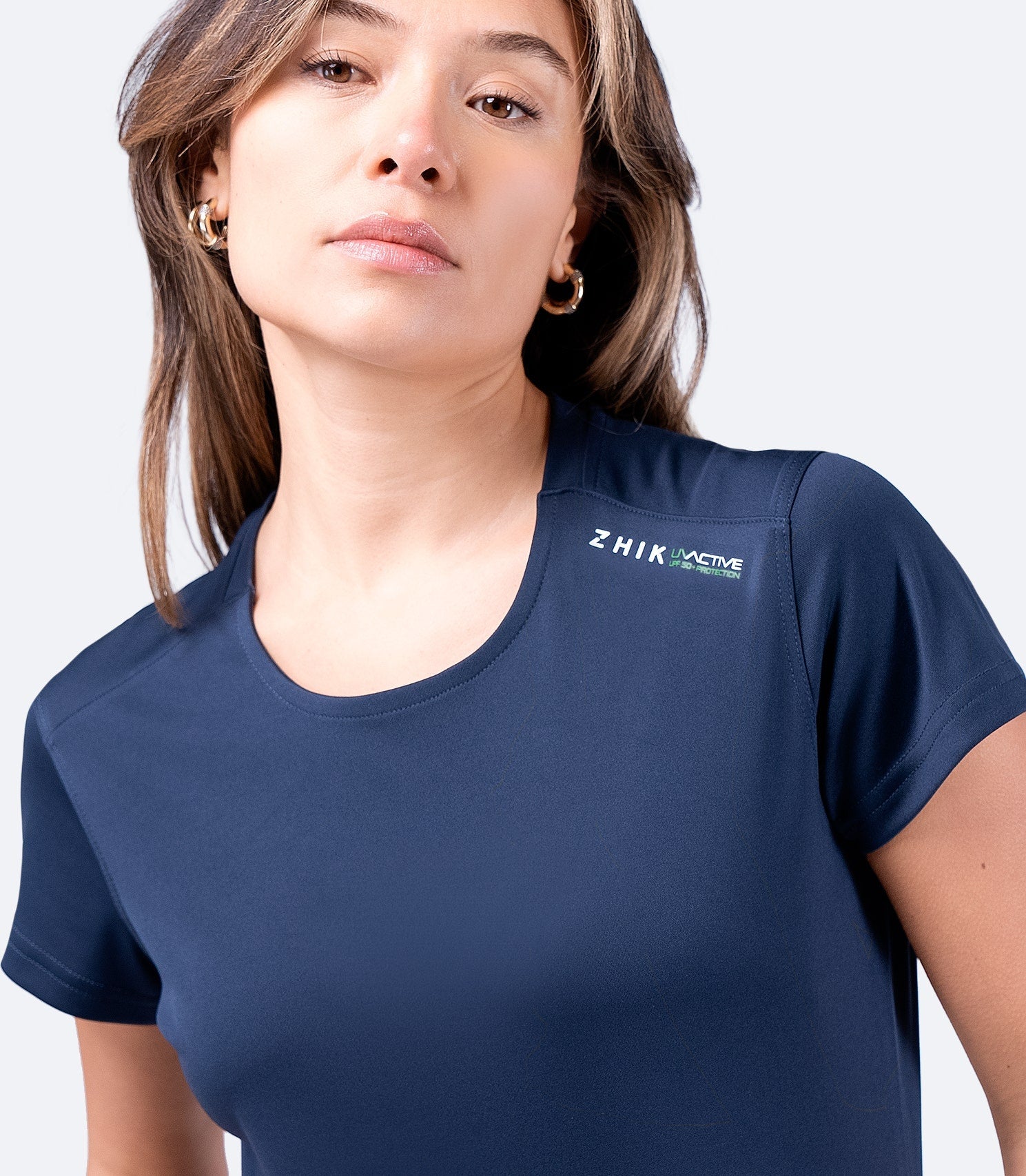 Womens UVActive Short Sleeve Top - Navy