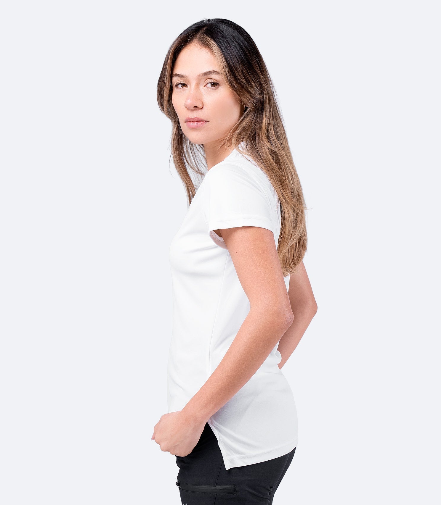 Womens UVActive Short Sleeve Top - White