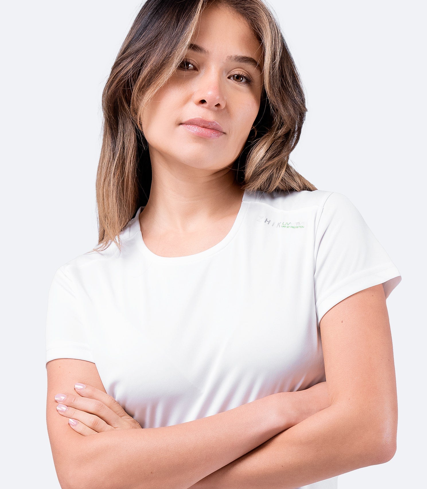 Womens UVActive Short Sleeve Top - White