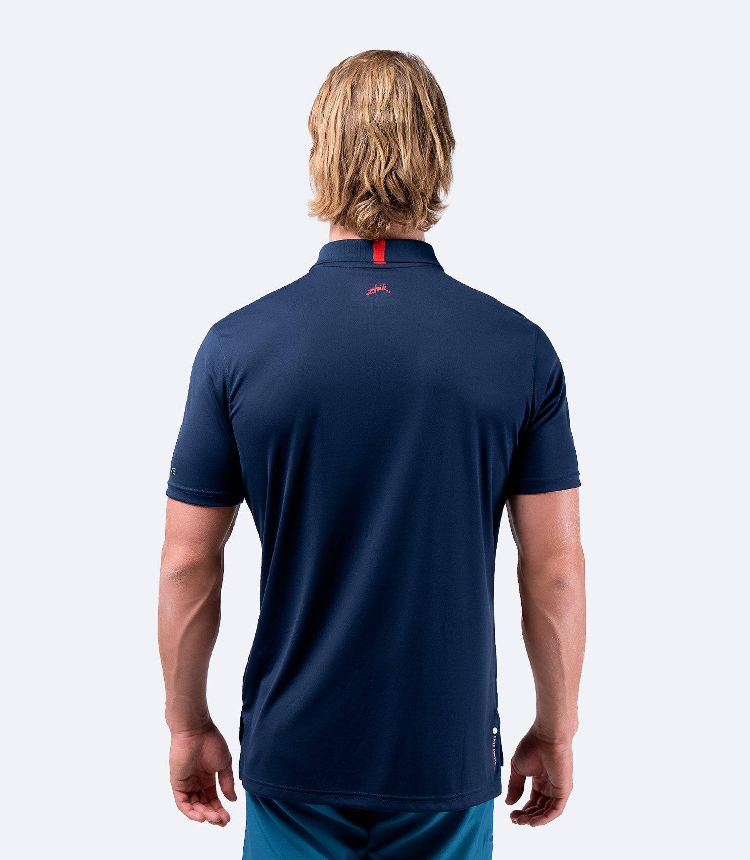 Mens UVActive Zip Sports Polo - Navy