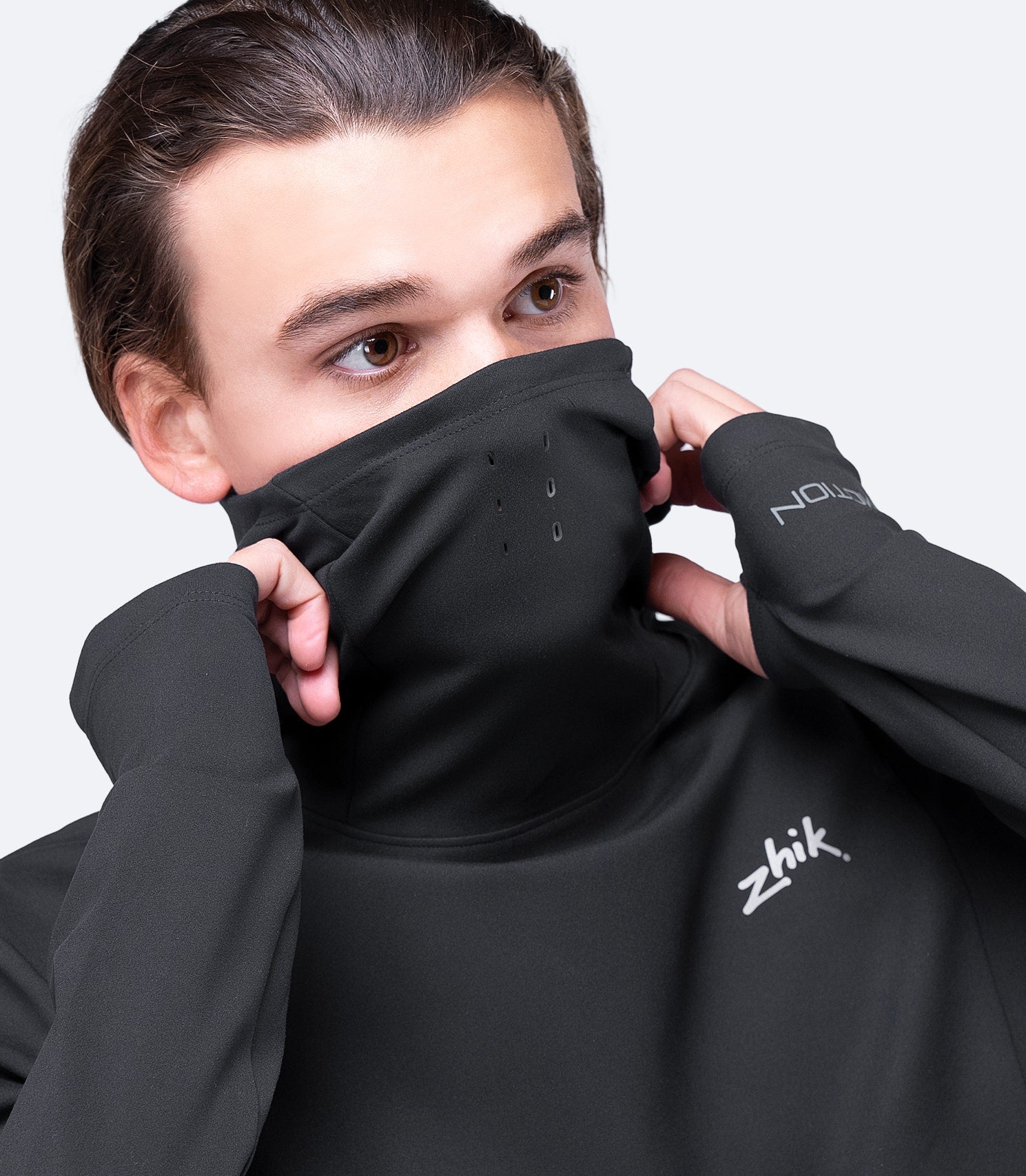 Mens Black ZhikMotion Hooded Top