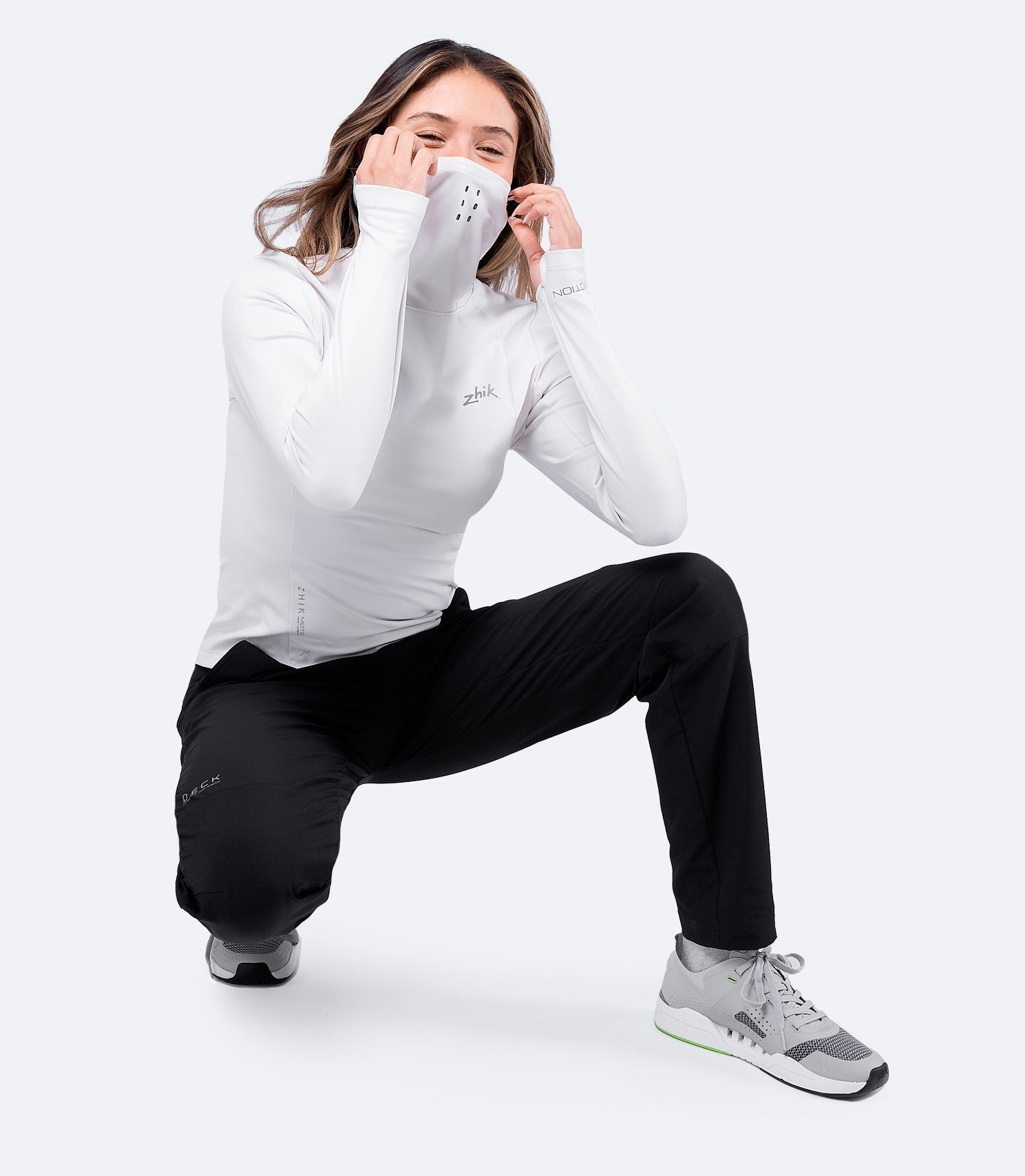Womens Platinum ZhikMotion Hooded Top
