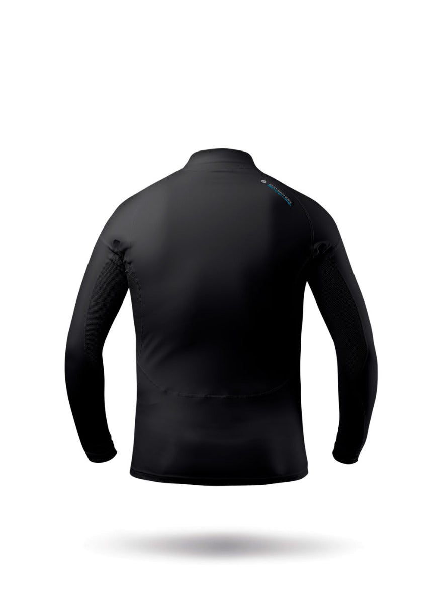 Junior Black Eco Spandex Long Sleeve Top