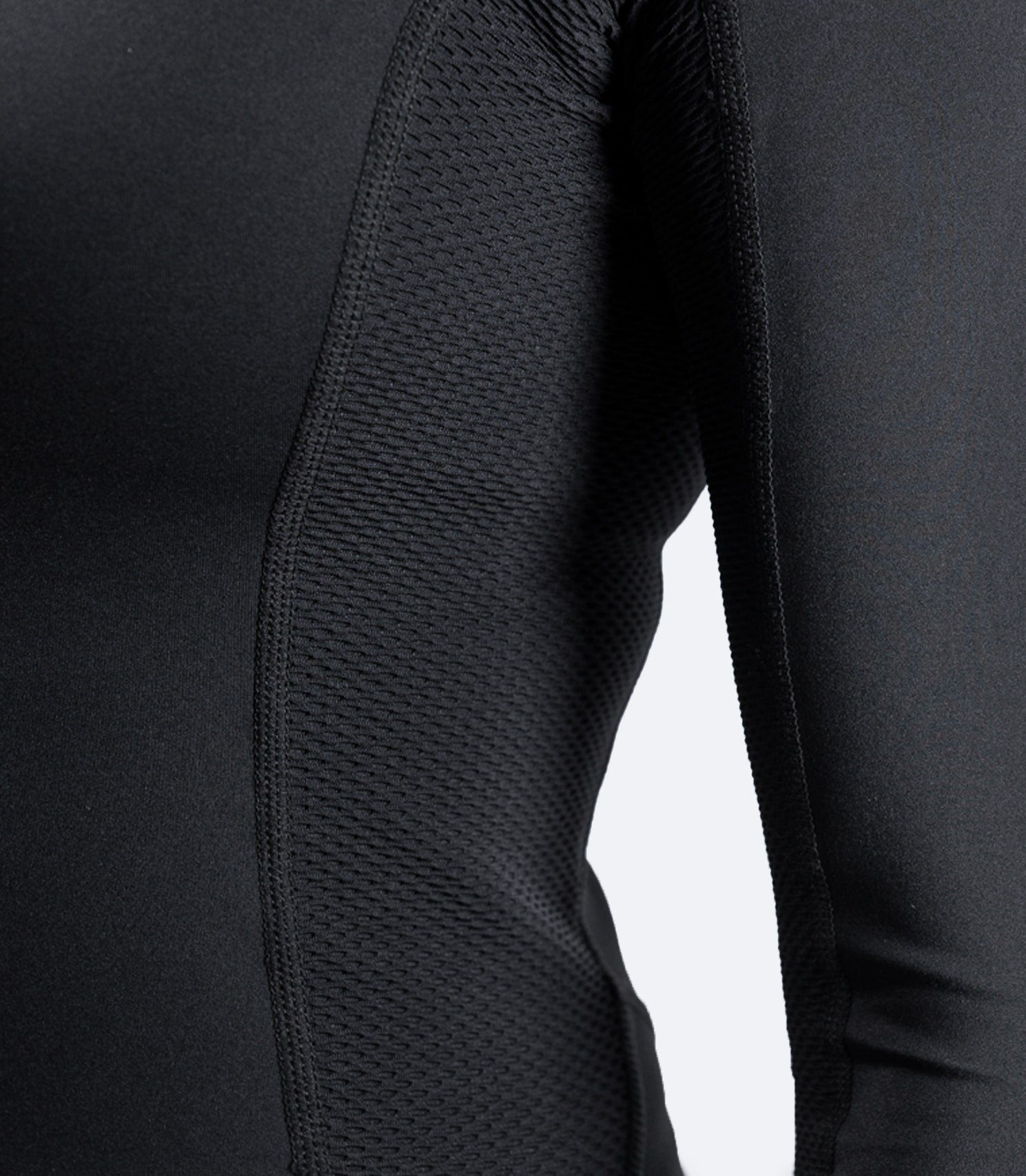 Womens Black Eco Spandex Long Sleeve Top
