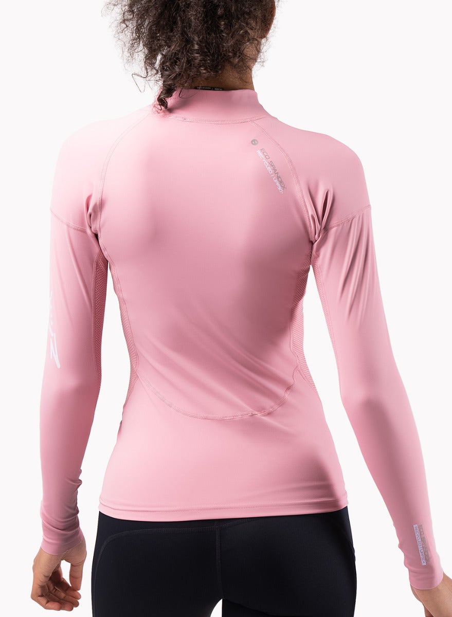 Womens Eco Spandex Long Sleeve Top - Pink