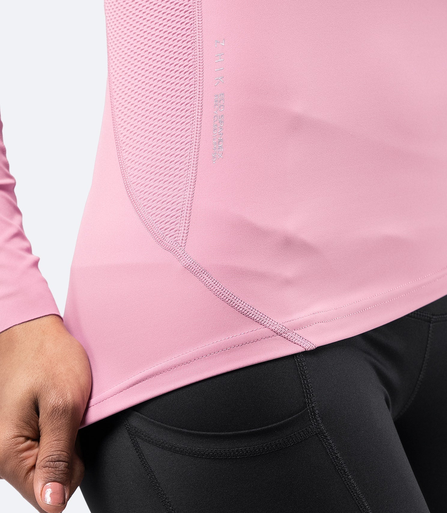 Womens Eco Spandex Long Sleeve Top - Pink