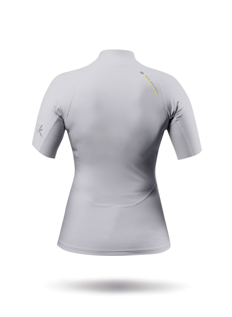 Womens Platinum Eco Spandex Short Sleeve Top