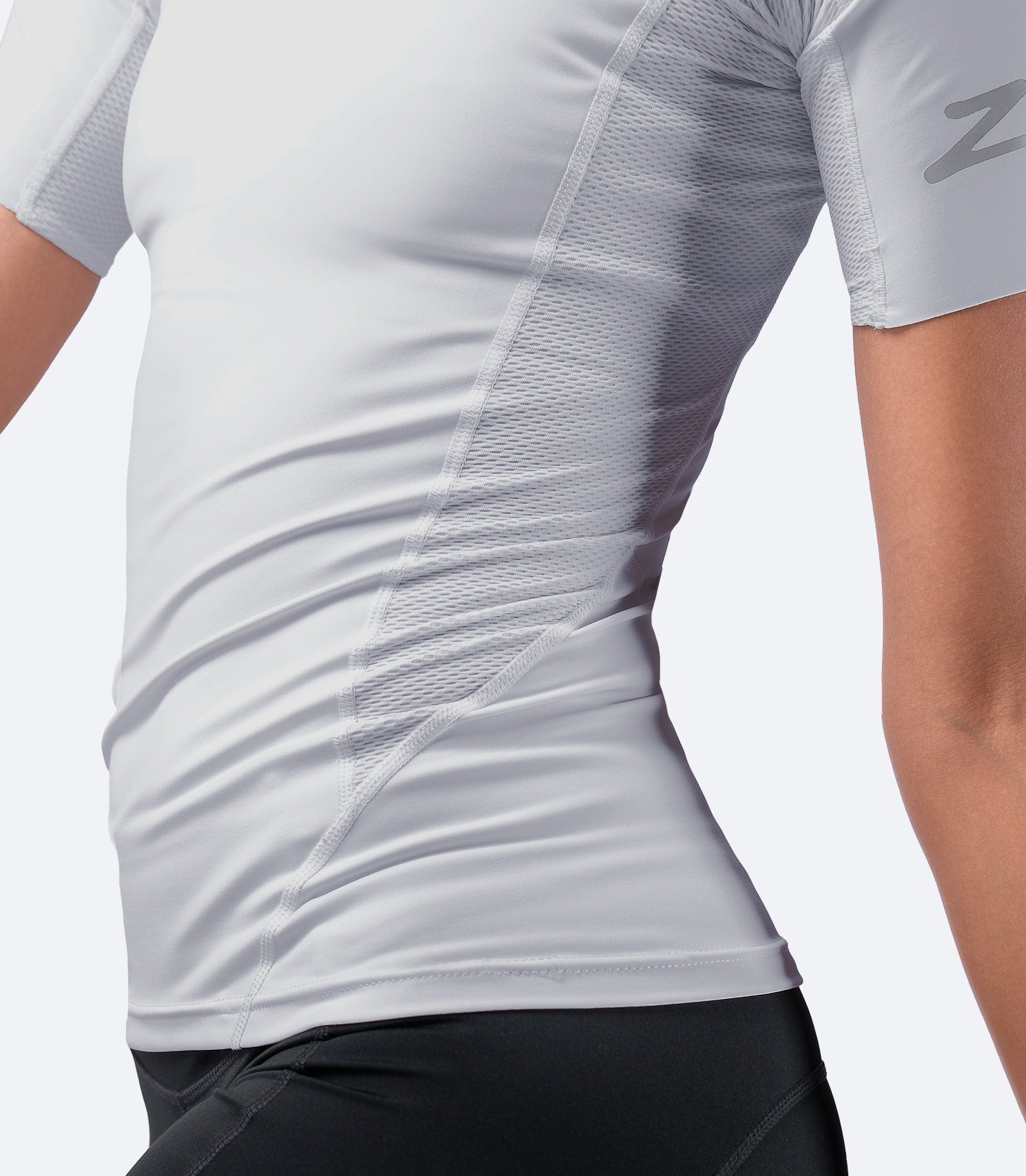 Womens Platinum Eco Spandex Short Sleeve Top