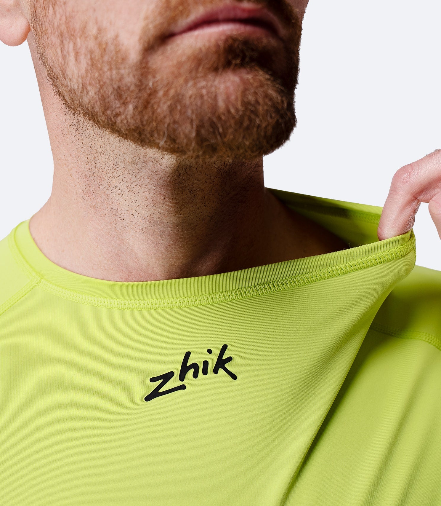 Mens Eco Spandex LT Long Sleeve Baselayer Top - Lime