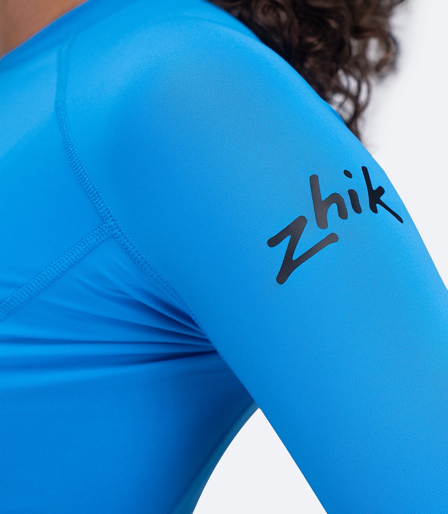 Womens Eco Spandex LT Long Sleeve Baselayer Top - Cyan