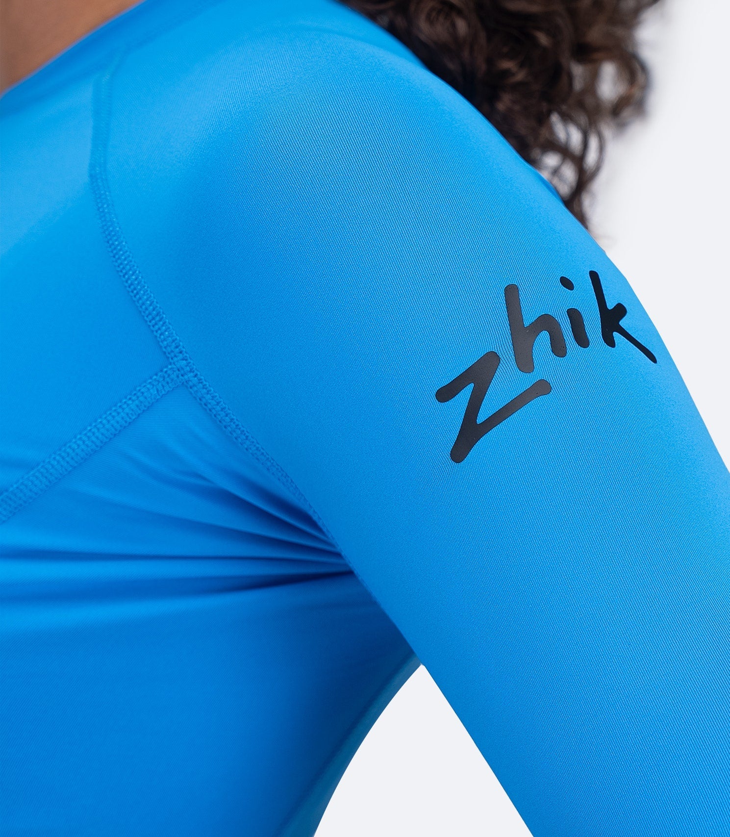 Womens Eco Spandex LT Long Sleeve Baselayer Top - Cyan