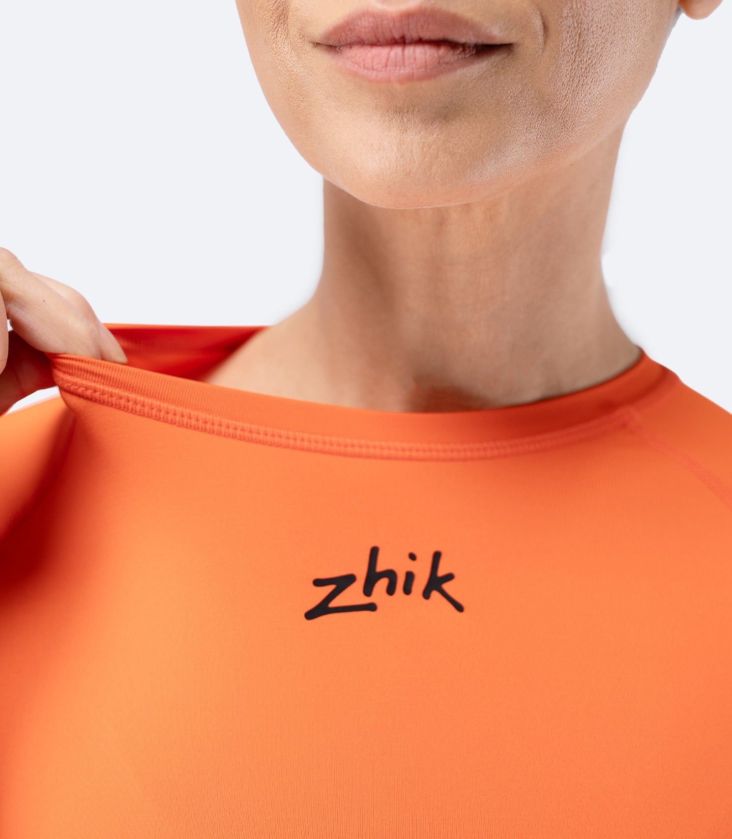 Womens Eco Spandex LT Long Sleeve Baselayer Top - Flame Red