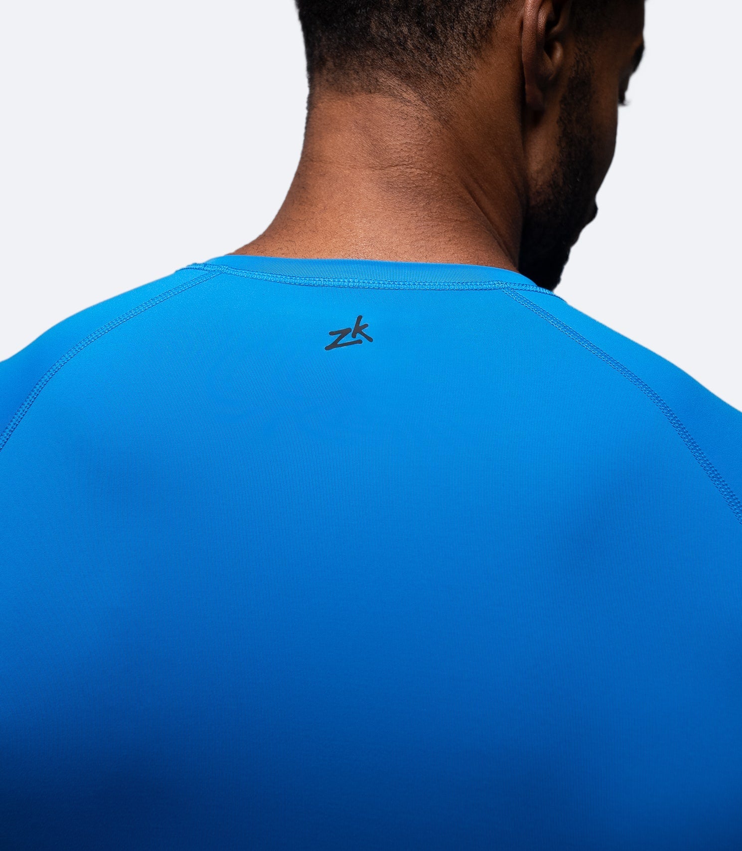 Mens Eco Spandex LT Short Sleeve Baselayer Top - Cyan