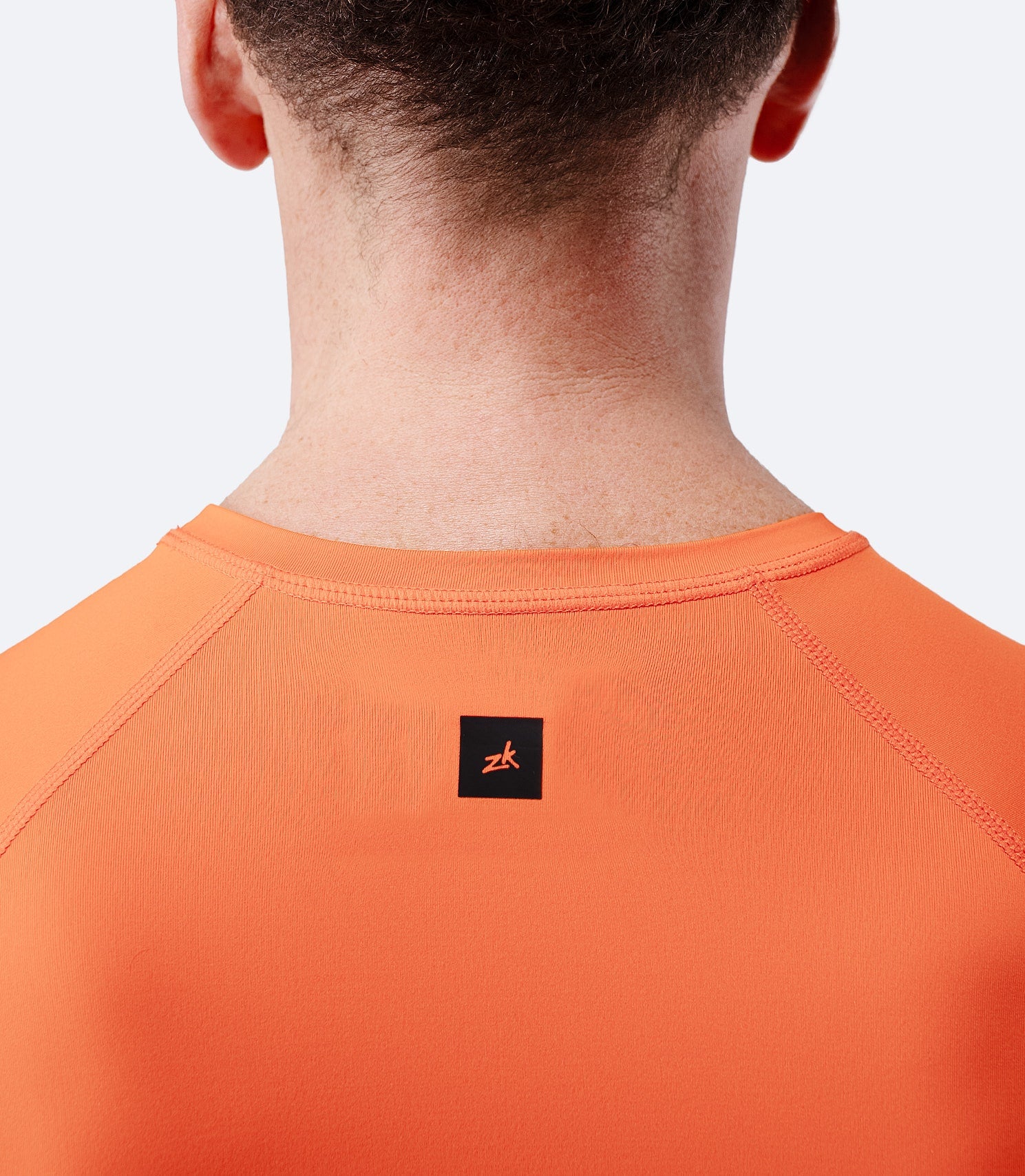 Mens Eco Spandex LT Short Sleeve Baselayer Top - Flame Red