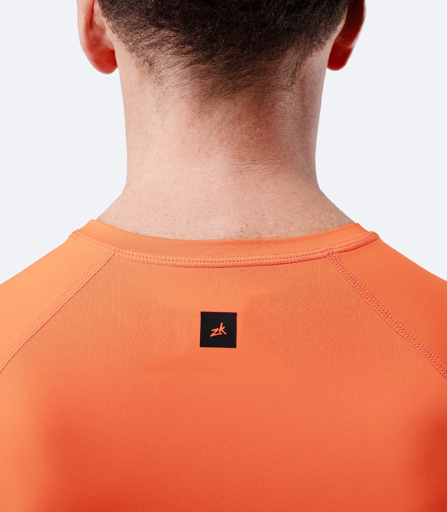 Mens Eco Spandex LT Short Sleeve Baselayer Top - Flame Red