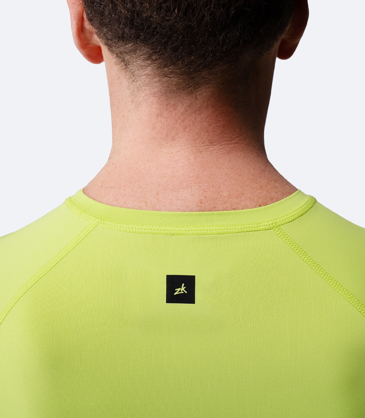 Mens Eco Spandex LT Short Sleeve Baselayer Top - Lime