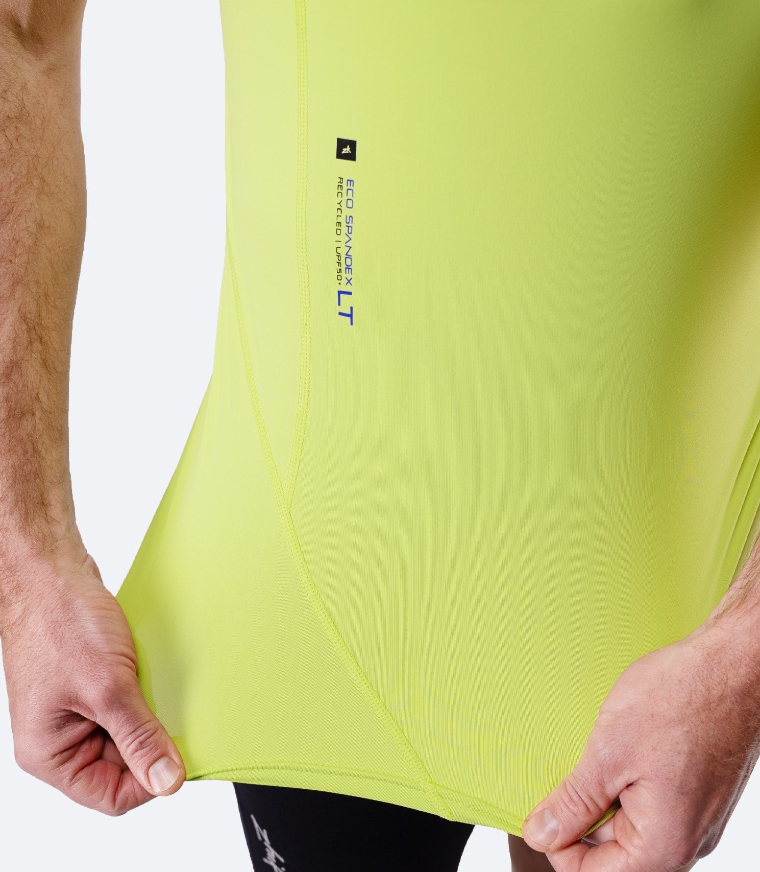 Mens Eco Spandex LT Short Sleeve Baselayer Top - Lime