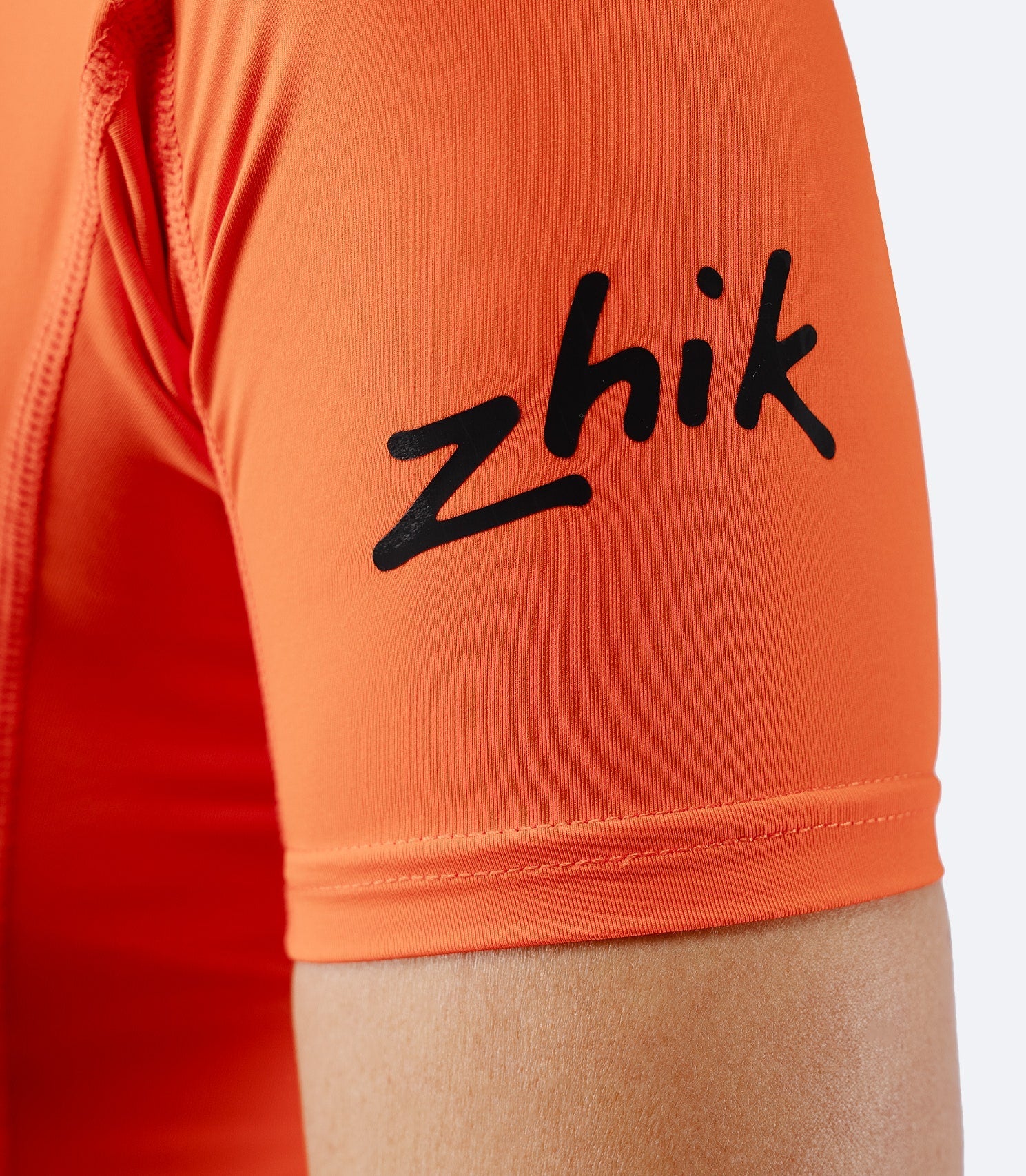 Womens Eco Spandex LT Short Sleeve Baselayer Top - Flame Red