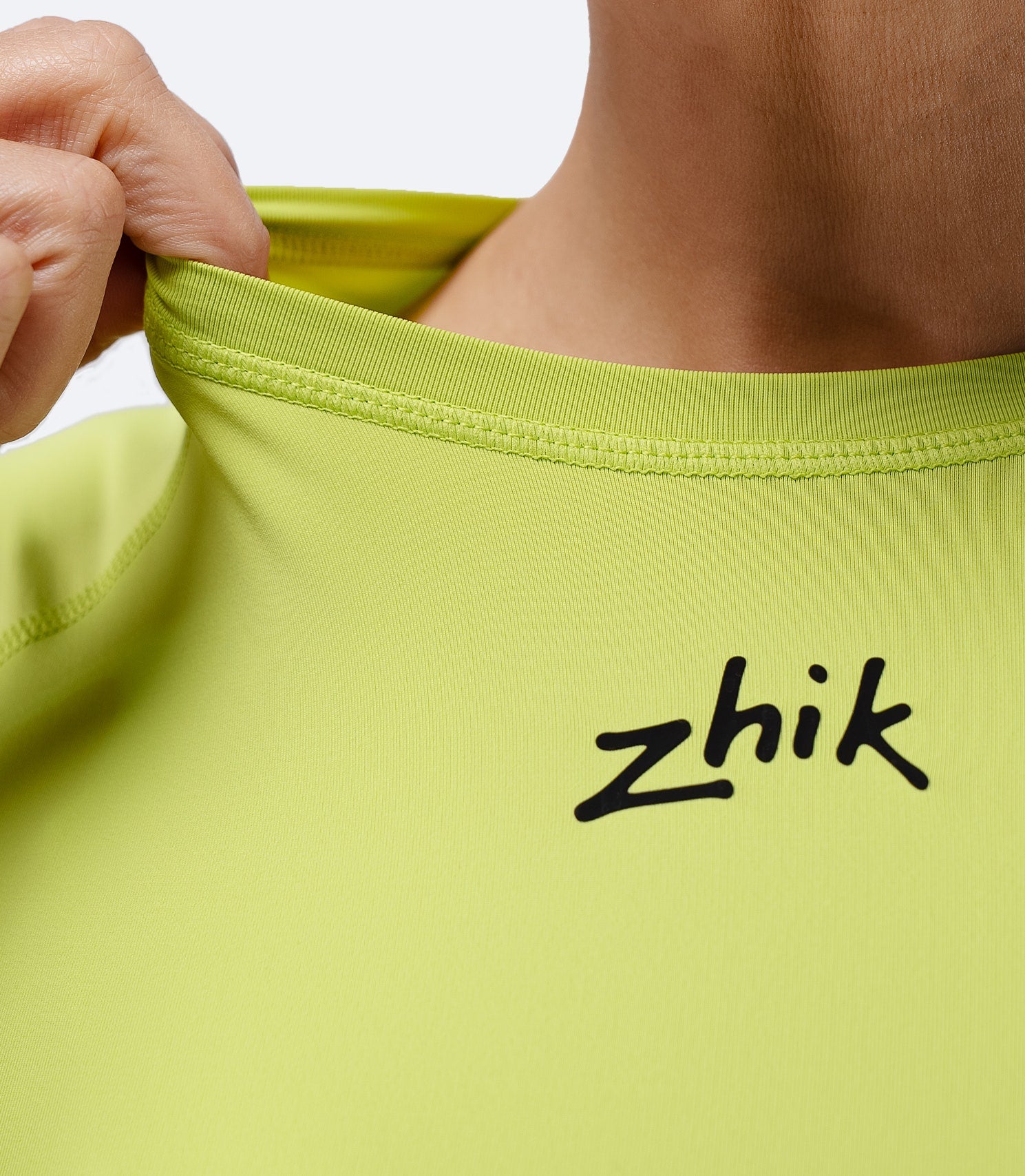 Womens Eco Spandex LT Short Sleeve Baselayer Top - Lime